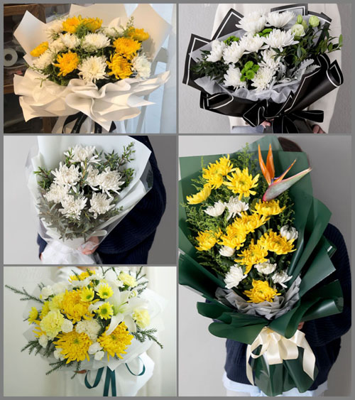 山东济宁邹城市北宿镇后瓦屋村白事花束代送